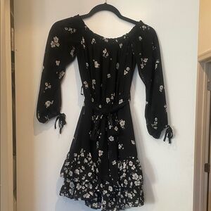 Floral off the shoulder dress